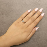 14K Rose Gold Plated Sterling Silver 1/10 Cttw Diamond Heart Motif Ring-2 thumbnail 3