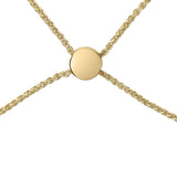 Gold Vermeil Diamond Accent Cross Lariat Bolo Bracelet-3 thumbnail 4