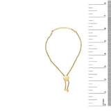 Gold Vermeil Diamond Accent Bar Lariat Bolo Bracelet-4 thumbnail 5