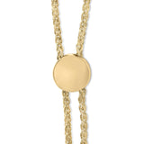 Gold Vermeil Diamond Accent Heart Infinity Bolo Bracelet-3 thumbnail 4