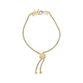 Gold Vermeil Diamond Accent "MOM" Lariat Bolo Bracelet-0