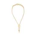 Gold Vermeil Diamond Accent Infinity Sign Lariat Bolo Bracelet-0