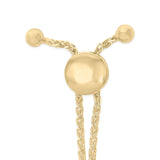 Gold Vermeil Diamond Accent Infinity Sign Lariat Bolo Bracelet-3 thumbnail 4