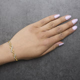Gold Vermeil Diamond Accent Infinity Sign Lariat Bolo Bracelet-2 thumbnail 3