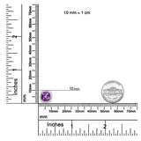 .925 Sterling Silver 10mm Cushion Cut Amethyst Gemstone and Diamond Accent Lariat 4”-10” Adjustable Bolo Bracelet (H-I Color, SI1-SI2 Clarity)-4 thumbnail 5