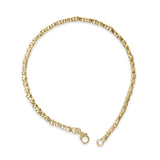 Gold Vermeil .925 Sterling Silver 1/7 Cttw Diamond Puff Heart Bangle Bracelet-3 thumbnail 4