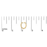 Gold Vermeil Diamond Accent Mini Heart Hoop Earring-4 thumbnail 5