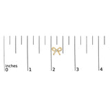 Gold Vermeil Diamond Accent Bow Earring-4 thumbnail 5