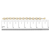 Gold Vermeil 1/10 Cttw Diamond Bold Link Bracelet-4 thumbnail 5