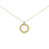 Gold Vermeil 1/10 Cttw Diamond Bold Pendant Necklace-0 thumbnail 1