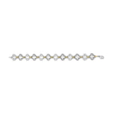 .925 Two-tone Sterling Silver 1/10 Cttw Natural Round Diamond Fashion Tennis Bracelet (I-J Color, I1-I2 Clarity) - 7