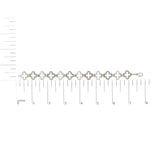 .925 Two-tone Sterling Silver 1/10 Cttw Natural Round Diamond Fashion Tennis Bracelet (I-J Color, I1-I2 Clarity) - 7