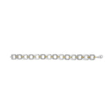 .925 Two-Tone Sterling Silver Diamond Accent Open Box Link Bracelet (I-J Color, I1-I2 Clarity) - 7