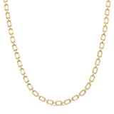 Gold Vermeil .925 Sterling Silver 1/4 Cttw Diamond Bold Octagonal Link Necklace-0 thumbnail 1