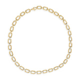 Gold Vermeil .925 Sterling Silver 1/4 Cttw Diamond Bold Octagonal Link Necklace-4 thumbnail 5