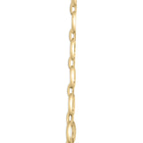Gold Vermeil 1/4 Cttw Diamond Bold Oval Link Necklace-3 thumbnail 4