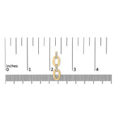 Gold Vermeil Diamond Accent Bold Oval Link Earring-4 thumbnail 5