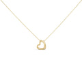 Gold Vermeil Diamond Accent Heart Pendant Necklace-0