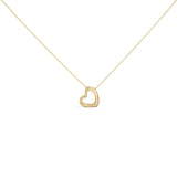 Gold Vermeil Diamond Accent Heart Pendant Necklace-0 thumbnail 1