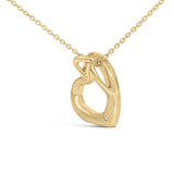Gold Vermeil Diamond Accent Heart Pendant Necklace-3 thumbnail 4