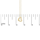 Gold Vermeil Diamond Accent Heart Pendant Necklace-4 thumbnail 5