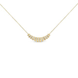 Gold Vermeil 1/10 Cttw Diamond Bold Ribbed Pendant Necklace-0 thumbnail 1