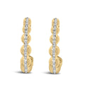 Gold Vermeil Diamond Accent Bold Earring-0