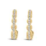 Gold Vermeil Diamond Accent Bold Earring-0 thumbnail 1