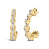 Gold Vermeil Diamond Accent Bold Earring-1 thumbnail 2