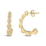 Gold Vermeil Diamond Accent Bold Earring-3 thumbnail 4