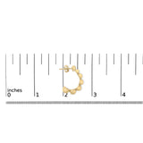 Gold Vermeil Diamond Accent Bold Earring-4 thumbnail 5
