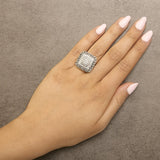 Sterling Silver 1.0 Cttw Diamond Celtic Knot Cocktail Ring-2 thumbnail 3