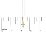 Gold Vermeil Diamond Accent Cross Pendant Necklace-4 thumbnail 5