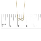 Gold Vermeil Diamond Accent Infinity Pendant Necklace-4 thumbnail 5