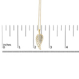 Gold Vermeil Diamond Accent Angel Wing Pendant Necklace-4 thumbnail 5