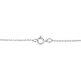 .925 Sterling Silver Pave-Set Diamond Accent Double Curve 18