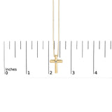 Gold Vermeil Diamond Accent Cross Pendant Necklace-4 thumbnail 5