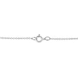 .925 Sterling Silver Prong-Set Diamond Accent Double Heart 18