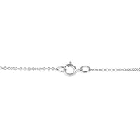 .925 Sterling Silver Prong-Set Diamond Accent Double Heart 18