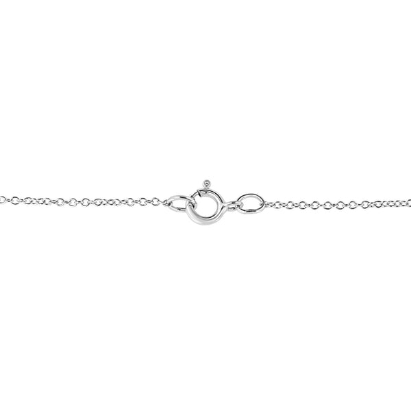 .925 Sterling Silver Prong-Set Diamond Accent Double Heart 18