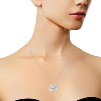 .925 Sterling Silver Diamond Accent Cancer Zodiac Design 18