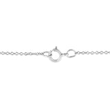 .925 Sterling Silver Prong-Set Diamond Accent Starfish 18