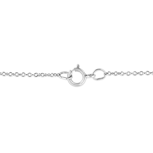 .925 Sterling Silver Prong-Set Diamond Accent Starfish 18