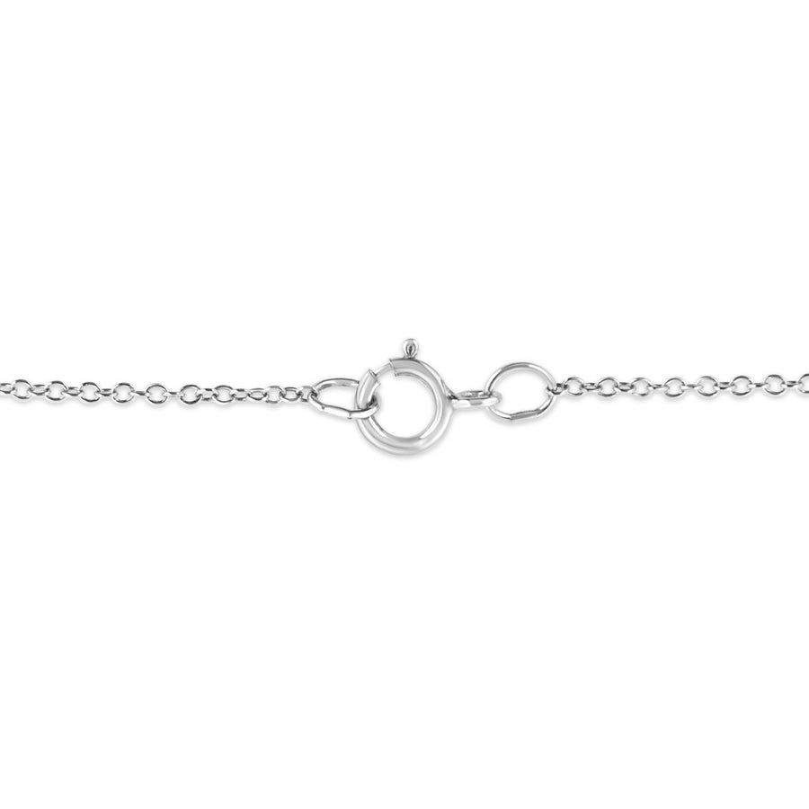 .925 Sterling Silver Prong-Set Diamond Accent Starfish Pendant Necklace (I-J Color, I1-I2 Clarity) - Size 18