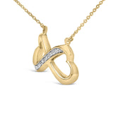 Gold Vermeil Diamond Accent Infinity Heart Pendant Necklace-3 thumbnail 4