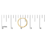 Gold Vermeil 1/10 Cttw Diamond Paperclip Hoop Earring-4 thumbnail 5