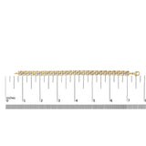 Gold Vermeil Plated Sterling Silver 1/7 Cttw Diamond Panther Link Bracelet-4 thumbnail 5