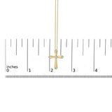 Gold Vermeil Diamond Accent Cross Pendant Necklace-4 thumbnail 5