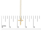 Gold Vermeil Diamond Accent Cross Pendant Necklace-4 thumbnail 5