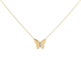 Gold Vermeil Diamond Accent Butterfly Pendant Necklace-0 thumbnail 1